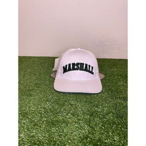 Marshall Thundering Herd hat cap snap back new white green mens Y2K retro